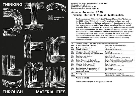 ﻿"Thinking (further) Through Materialities"