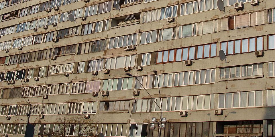 Hausfassade in Kiew
