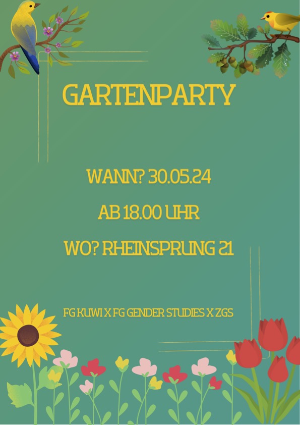 Flyer Gartenparty 30.05